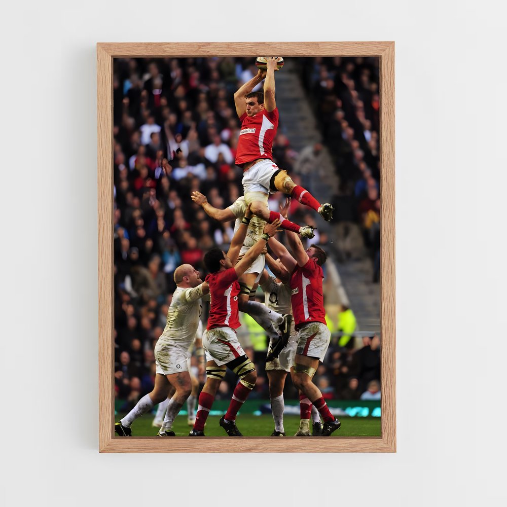 Poster L'Essai Victorieuse – affiche Rugby (vue 4)